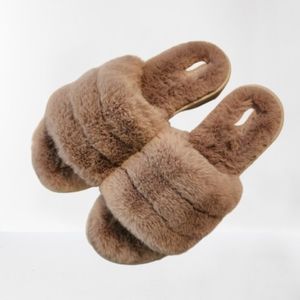 EUC Skechers Arch Fit furry comfy slippers